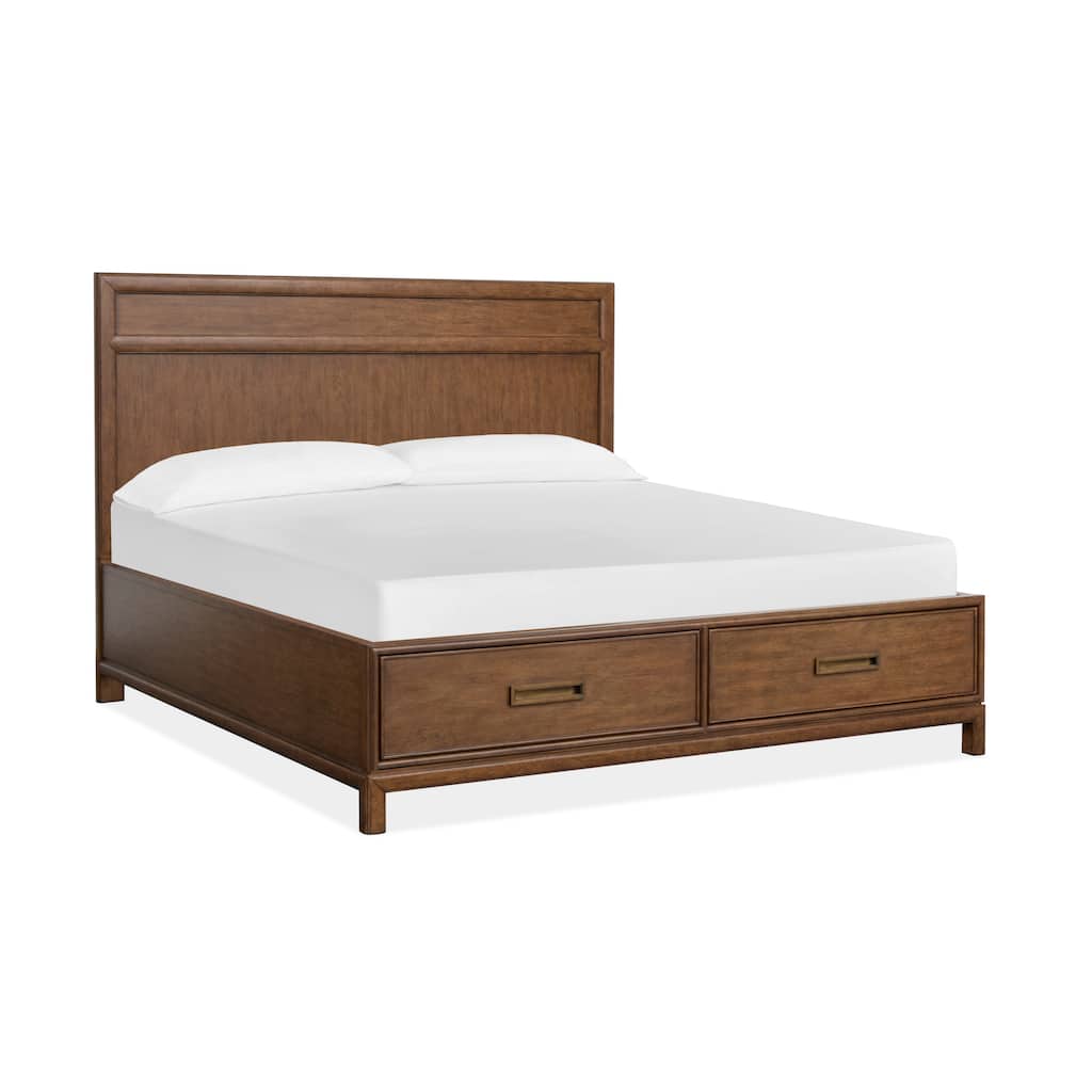 Magnussen Home Ridgefield Russet Panel Storage Bed