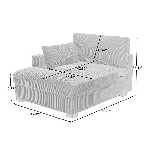 Modern L-Shaped Sofa Chaise Lounge Couch - On Sale - Bed Bath & Beyond ...