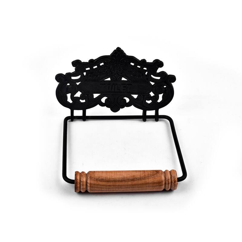Black Aluminum Toilet Paper Holder Stand Wall Mount 5.9" Toilet Paper Roll Holder with Mounting Hardware