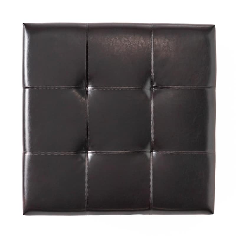 Billings Bonded Leather Storage Ottoman by Christopher Knight Home