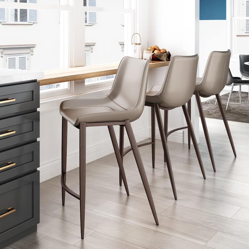 Magnus Counter Stool Brown & Walnut - Brown/Walnut