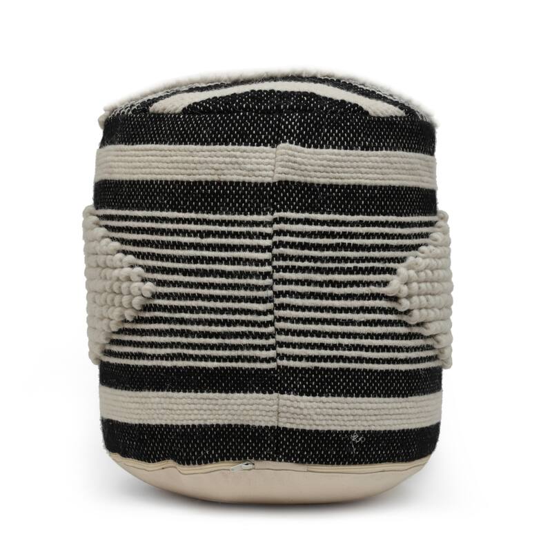 Lucknow Indoor Handcrafted Cylinder Pouf by Christopher Knight Home