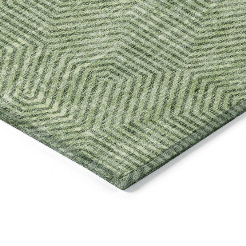 HomeRoots Geometric Transitional Rectangle Outdoor Rug