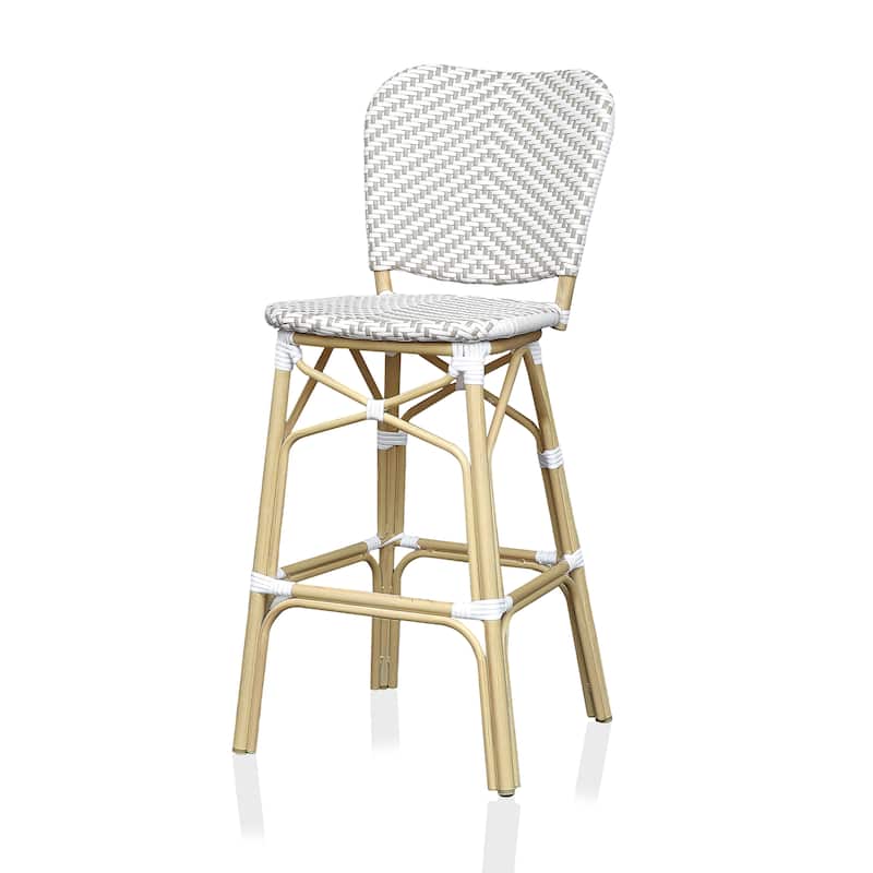Stella Bohemian Natural Tone 30-inch Patio Bar Chairs (Set of 2) by Furniture of America - Set of 2
