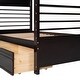 preview thumbnail 38 of 56, Roomfitters Twin Over Twin Wood Bunk Bed with Storage, Classic Space-Saving Design, Durable Wooden Frame for Bedroom