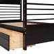 preview thumbnail 19 of 56, Twin Over Twin Wood Bunk Bed with Drawers & Guardrails