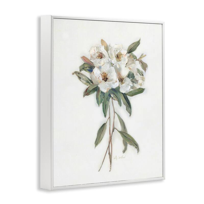 Stupell White Wildflower Bundle Framed Giclee Art Design By Sally Swatland