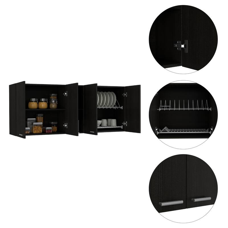Wall Cabinet Ontario, Double Door, White Finish,High quality and durable