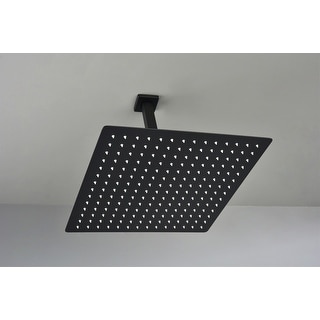 Matte Black Bathroom Luxury Shower Head Ceiling Mounted Rainfall - On ...
