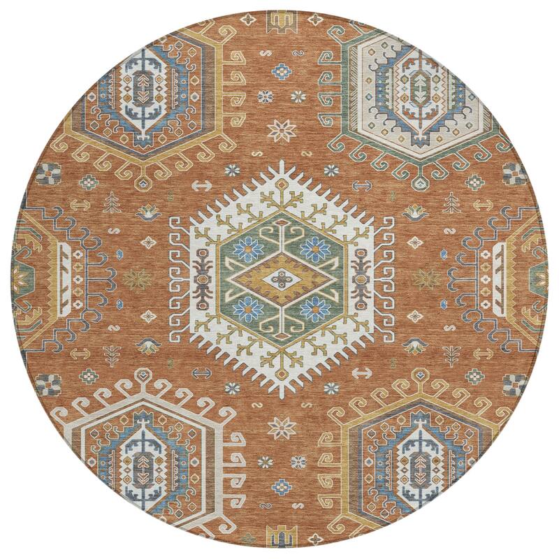 Machine Washable Indoor/ Outdoor Global Akron Chantille Rug