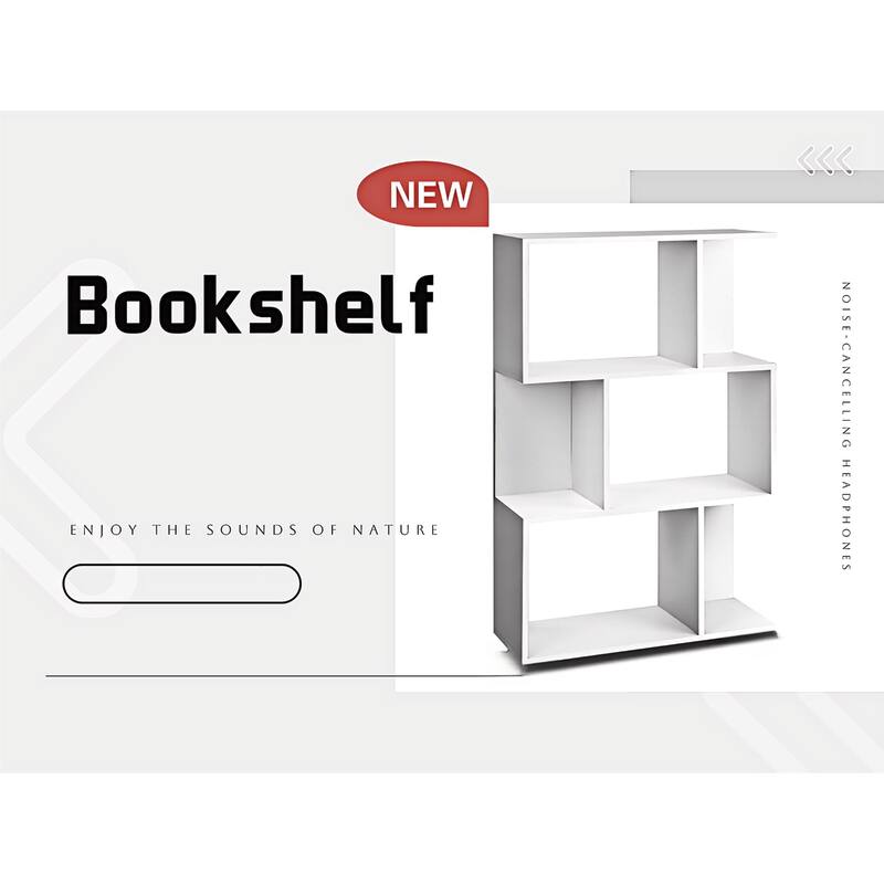 three-layer simple household bookshelf