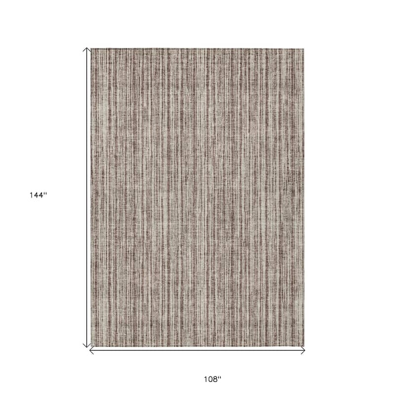 HomeRoots Striped Transitional Rectangle Outdoor Rug