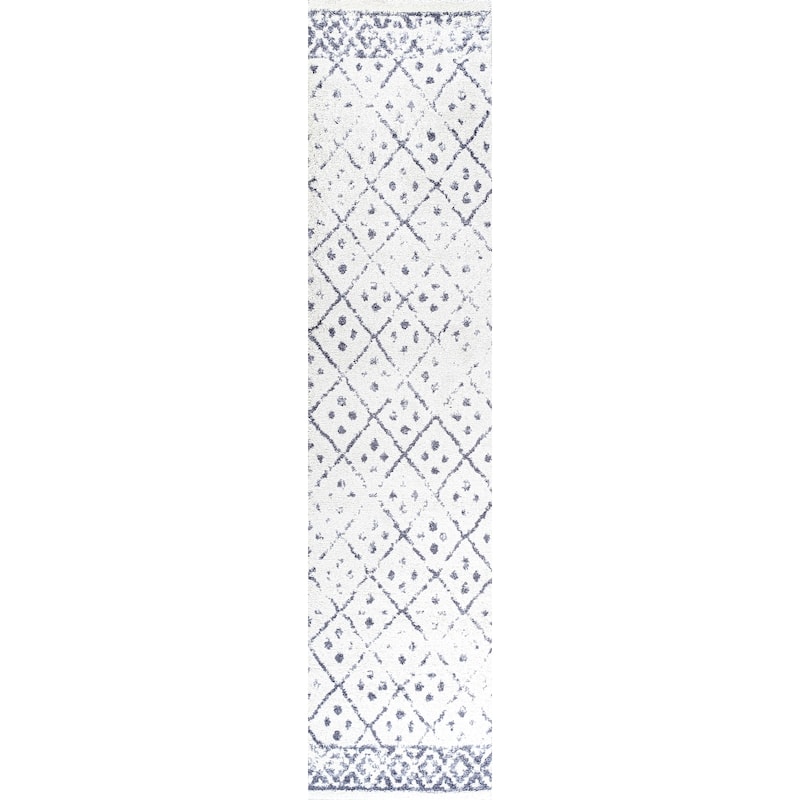 JONATHAN Y Hira Moroccan Geometric Diamond Area Rug - 2 X 10