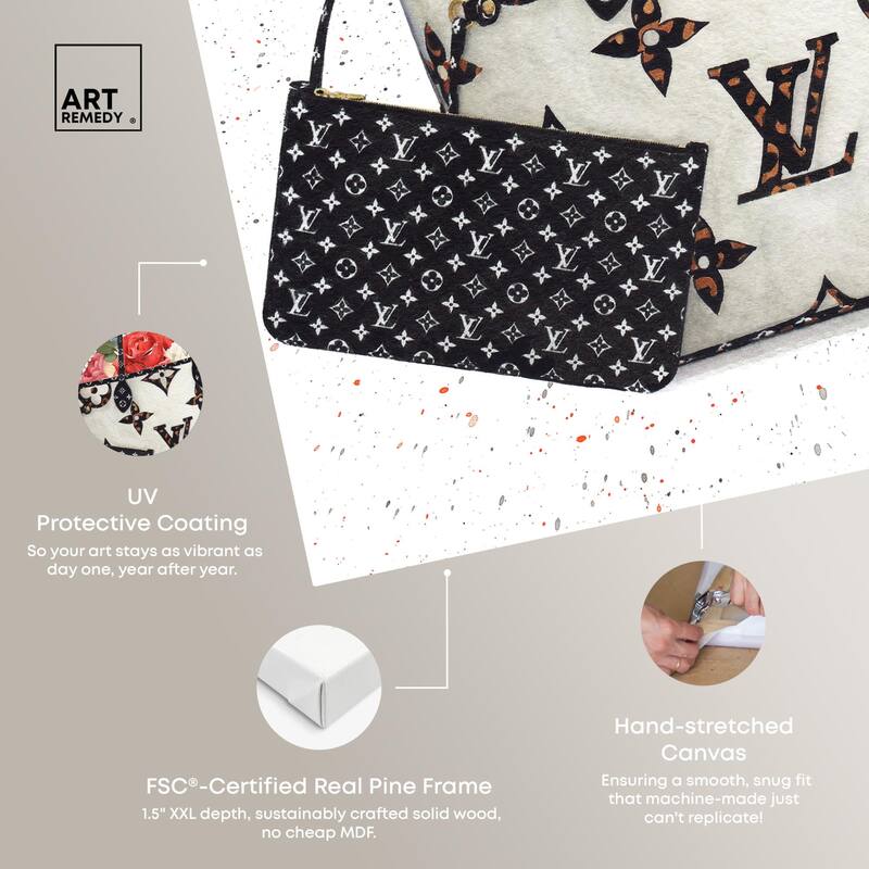 Floral Summer Bag Canvas by Art Remedy, Gallery Wrapped