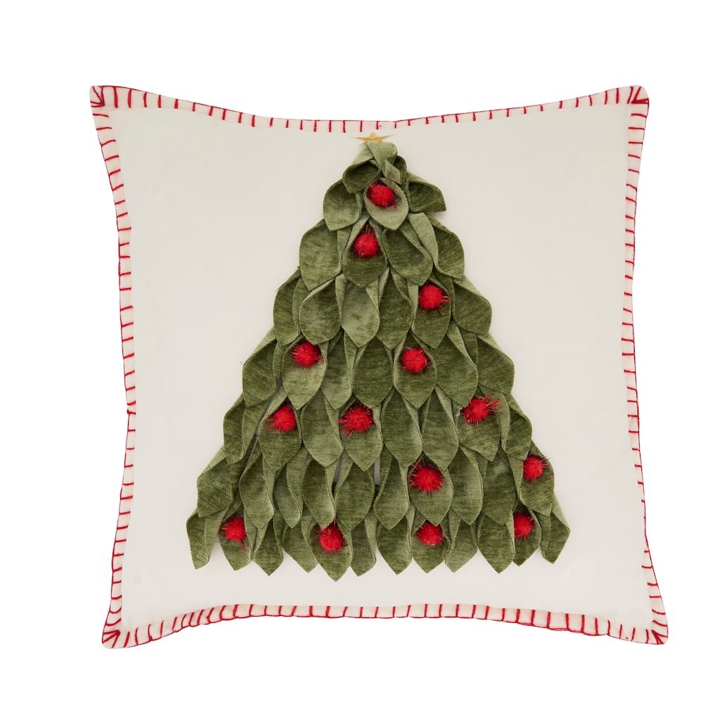 Christmas Tree Throw Pillow