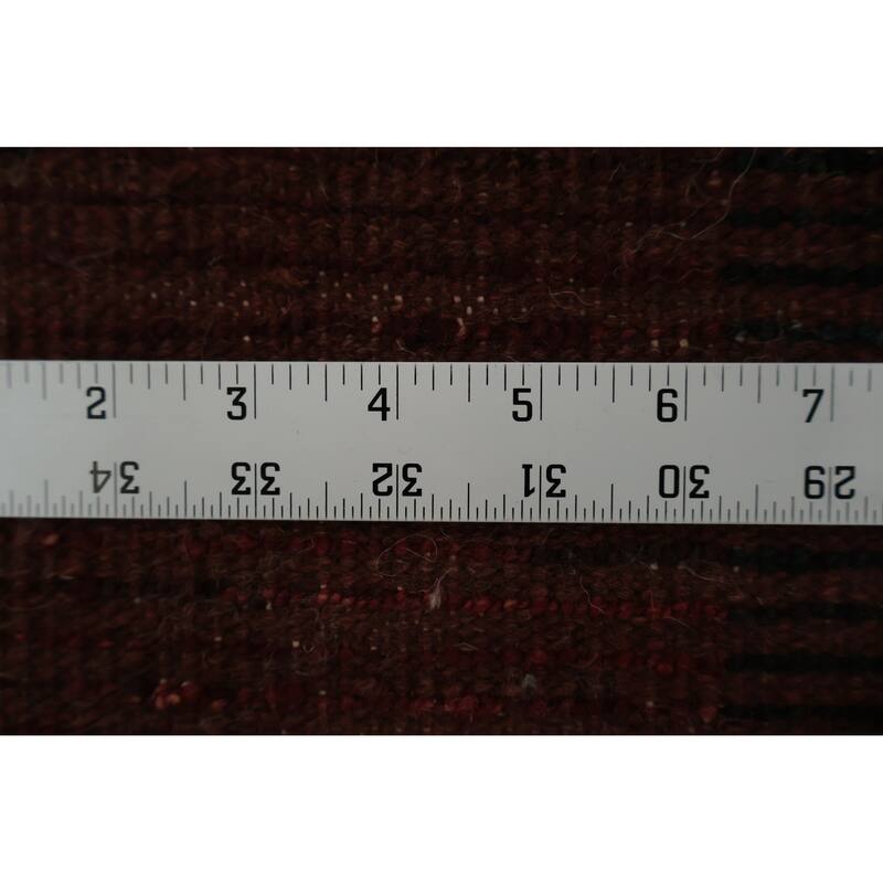 Hand Knotted Oriental 100% Wool Carpet Modern Tribal Red Moroccan Area Rug - 11' 8'' X 8' 11''