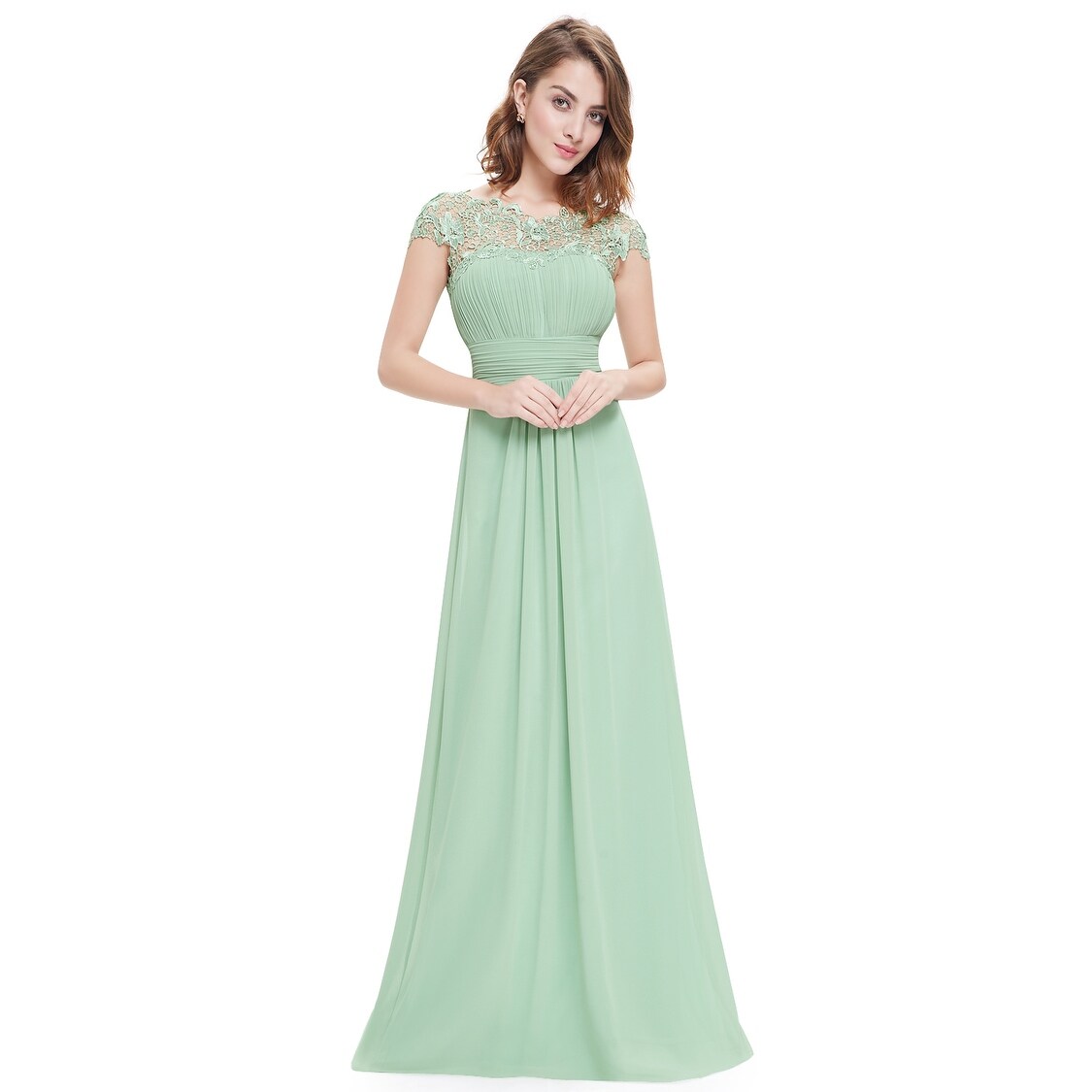 ever pretty lace cap sleeve