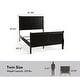 preview thumbnail 15 of 67, Furniture of America Mayday Modern Solid Wood 3-Piece Sleigh Bedroom Set