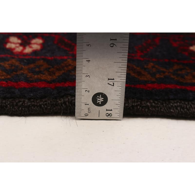 Teimani Red Rug 3'7" x 6'4" - 3'7 x 6'4