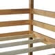 preview thumbnail 18 of 18, Rubber Wood Detachable Triple Twin Bunk Bed with Two Built-in Ladders,Guardrails,Kids and Baby