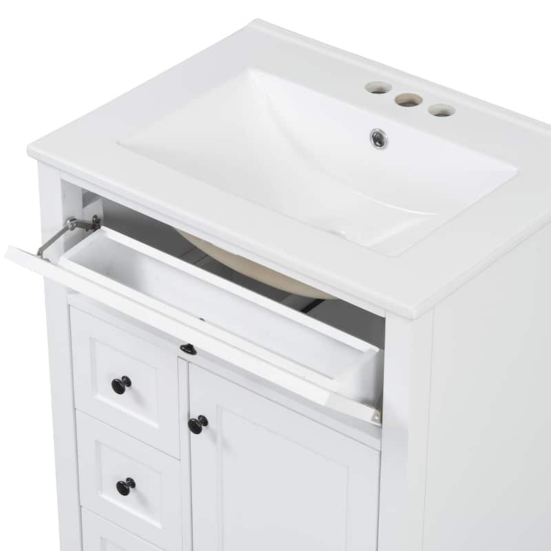 Modern Bathroom Vanity with Abundant Storage and Sturdy Construction