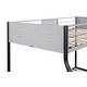 preview thumbnail 6 of 9, Elegant Metal Twin over Full Bunk Bed, Heavy-duty Sturdy Metal, Noise Reduced, Safety Vent Board Guardrail, Black