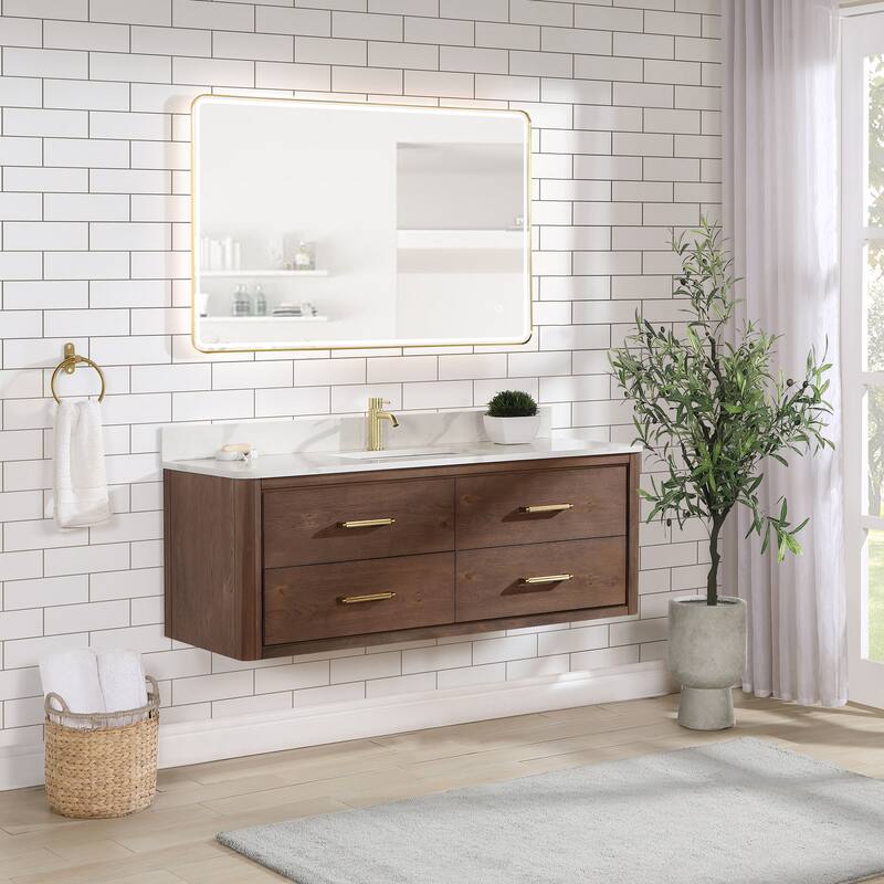 Miseno MV-NM-706655 Cristo 54" Wall Mounted Single Basin Vanity Set