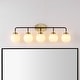 preview thumbnail 28 of 154, JONATHAN Y Bevin Contemporary Transitional Iron/Glass LED Vanity Light