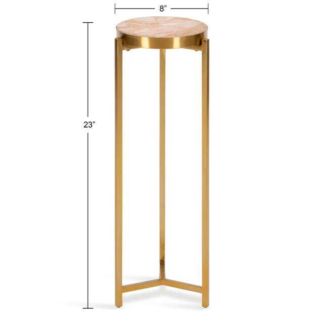 Kate and Laurel Aguilar Glam Drink Table - 8x8x23