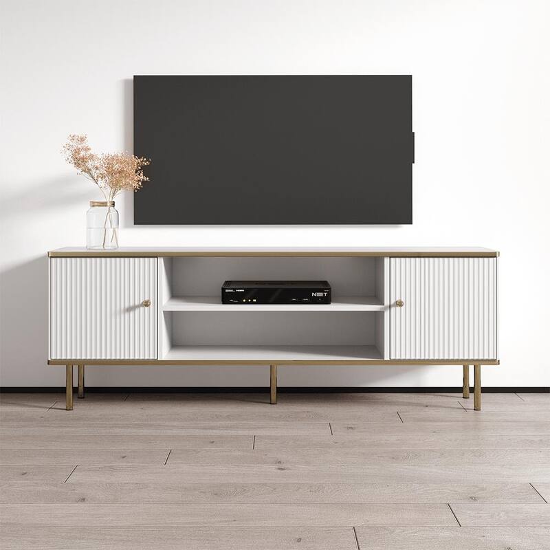 Camelia 63" TV Stand - White