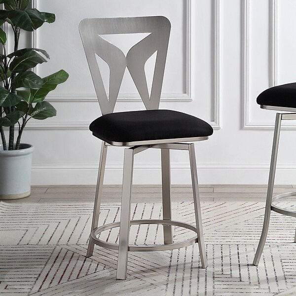 Furniture of America Vippot Contemporary Padded Barstools (Set of 2). Opens flyout.