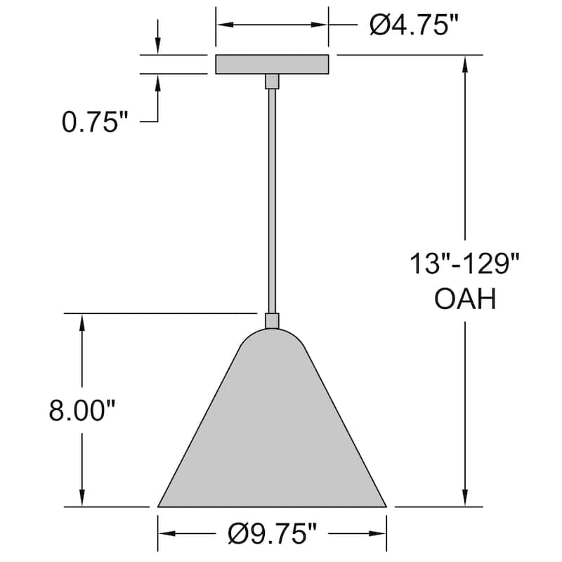 Access Lighting Ford LED Pendant - Replaceable LED - 9.5" Dia