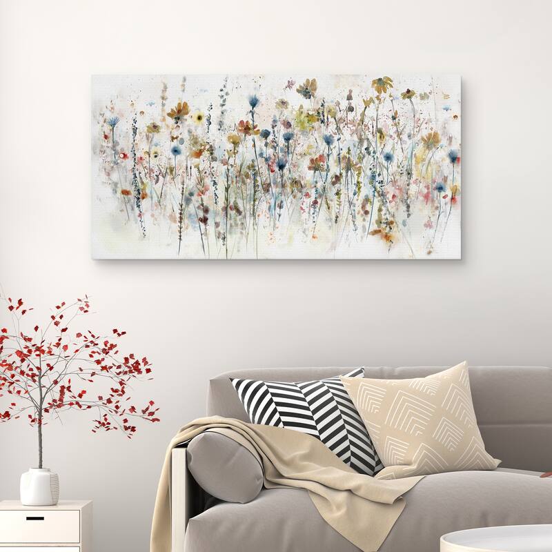 Watercolor Wildflowers by Studio Arts Canvas Art Print