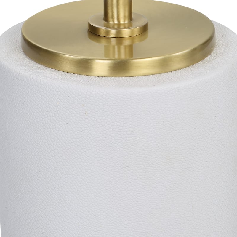 Uttermost Laurier White Drink Table - 12"W x 25"H x 12"D