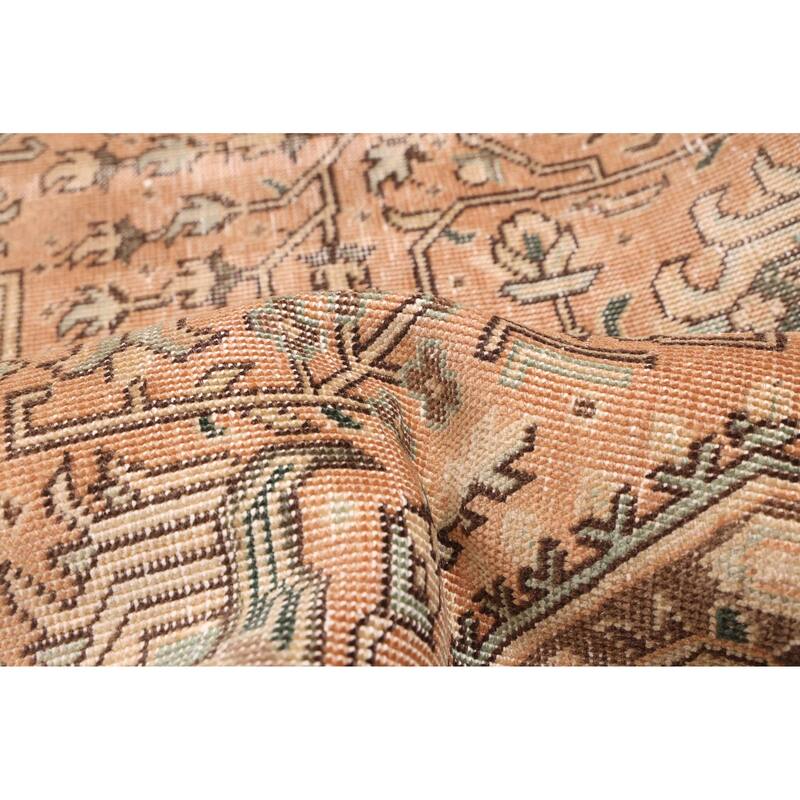 ECARPETGALLERY Hand-knotted Antalya Vintage Brown Wool Rug - 9'1 x 12'6