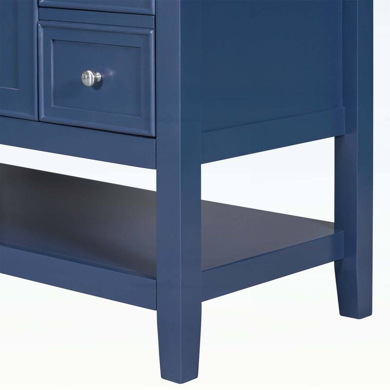 Bathroom Vanity with Sink,Cabinet,and Drawers,Open Shelf