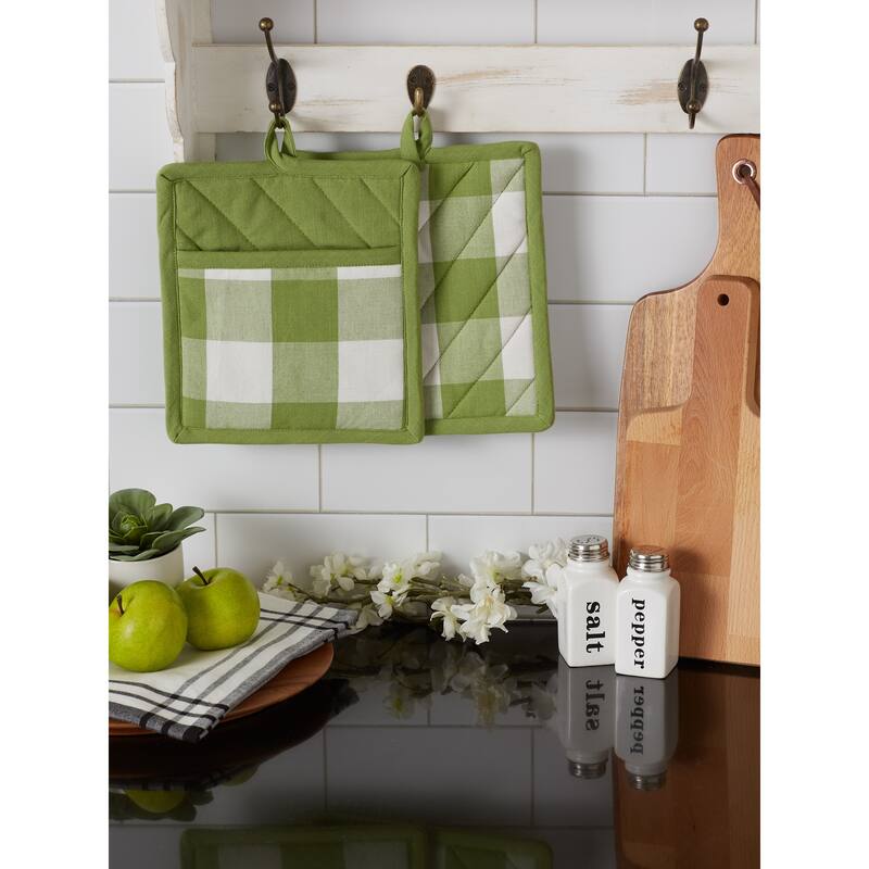 DII Vintage Red Buffalo Check Dishtowel (Set of 3)