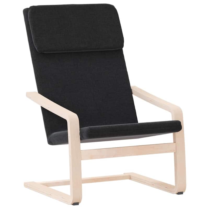 vidaXL Relaxing Chair Cream Fabric - 23.2" x 32.3" x 38.6"