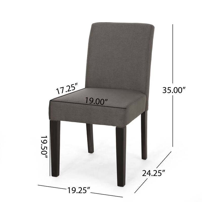 Kuna Contemporary Upholstered Dining Chair (Set of 2) by Christopher Knight Home