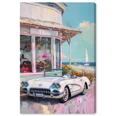 Classic Beach Store Canvas by Art Remedy, Gallery Wrapped
