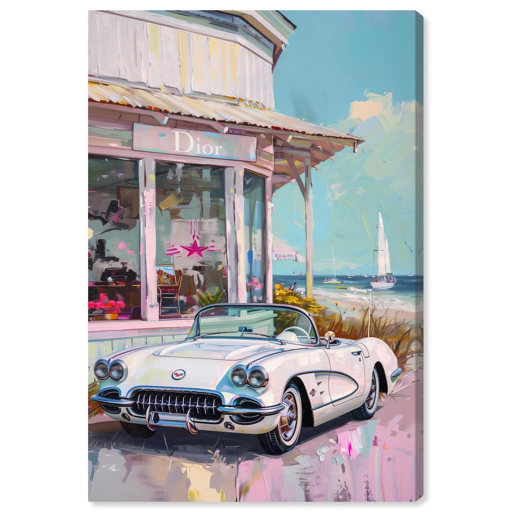 Classic Beach Store Canvas by Art Remedy, Gallery Wrapped
