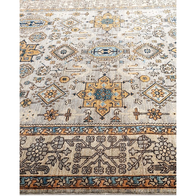 Serapi One-of-a-Kind Hand-Knotted Area Rug - Gray, 6' 1" x 9' 0" - 6' 1" x 9' 0"