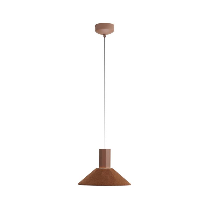 Faroe 13" LED Pendant in Coffee/Black - Brown