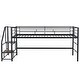 preview thumbnail 18 of 29, Mid Loft Bed with Storage Stairs Ideal for Kids Rooms and Play Areas
