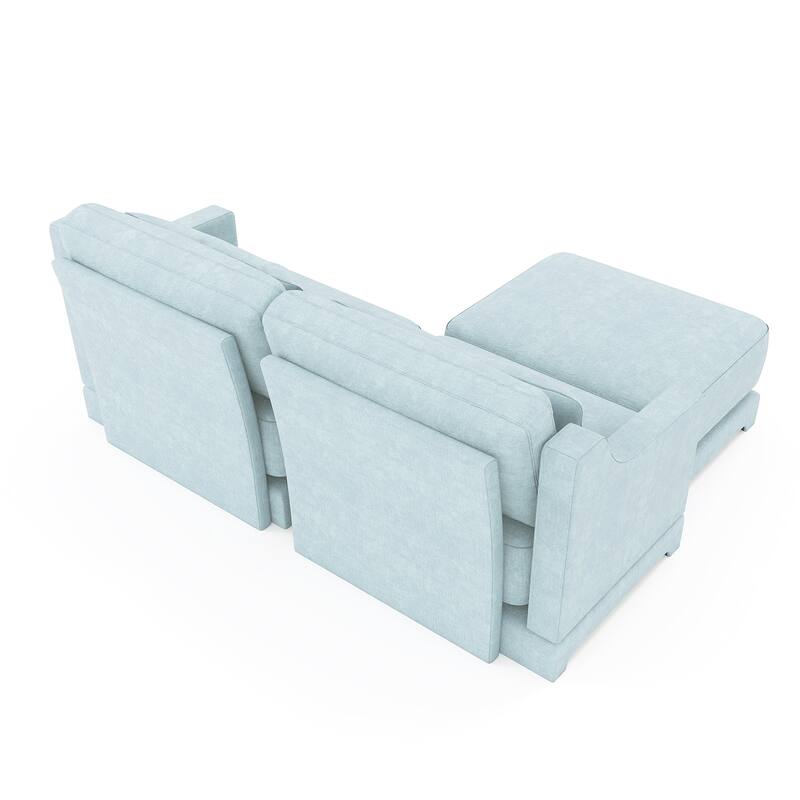 GDFStudio- Braythorne Chenille Two-Seater Sofa With 1 Ottoman
