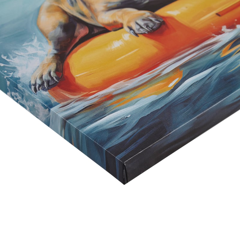Madison Park Beach Dogs Canvas Wall Art
