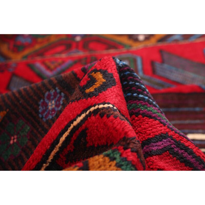 ECARPETGALLERY Hand-knotted Teimani Red Wool Rug - 3'6 x 6'9