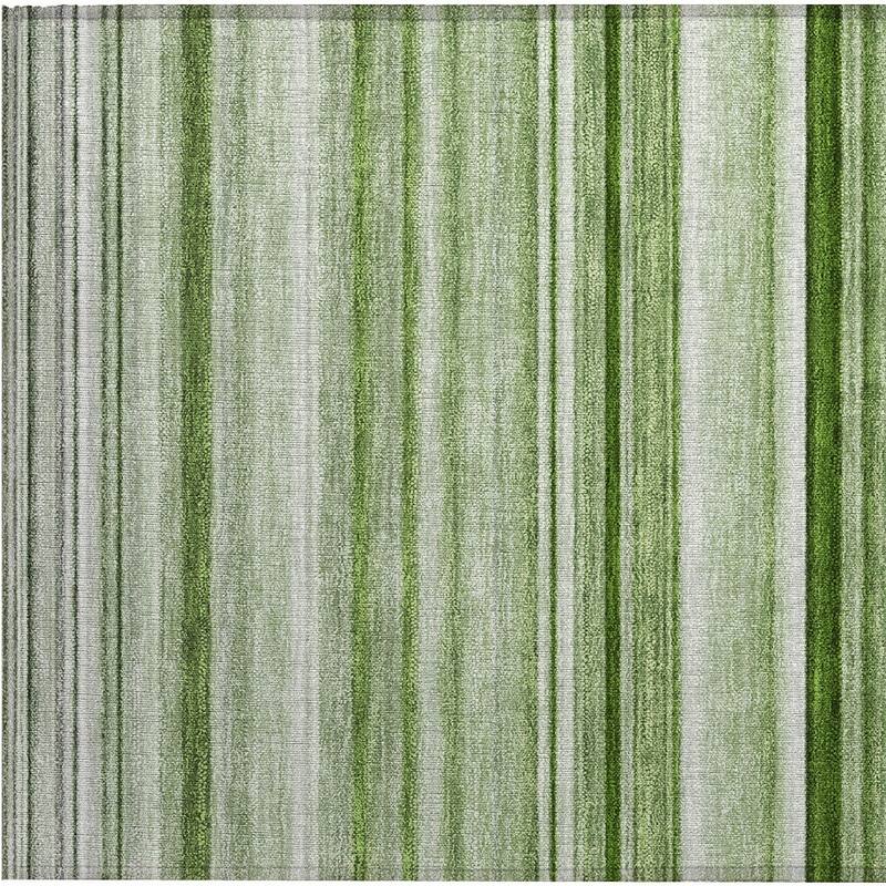 Pasi Stripe Weather Resistant Timeless Fusion Outdoor Rug