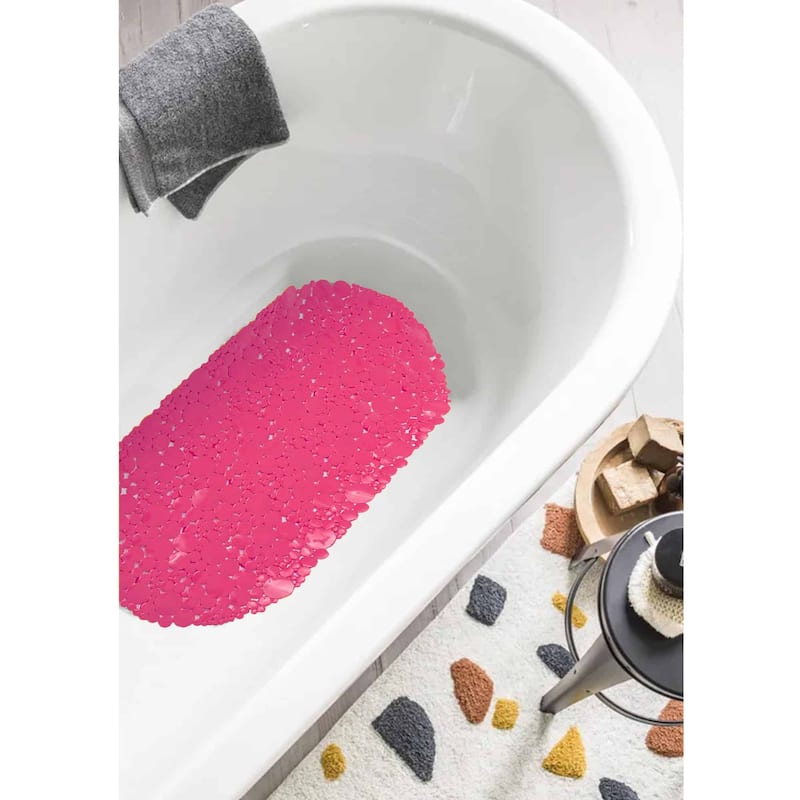 Bubbles Non-Slip Oval Bathtub Mat 28 L x 15 W