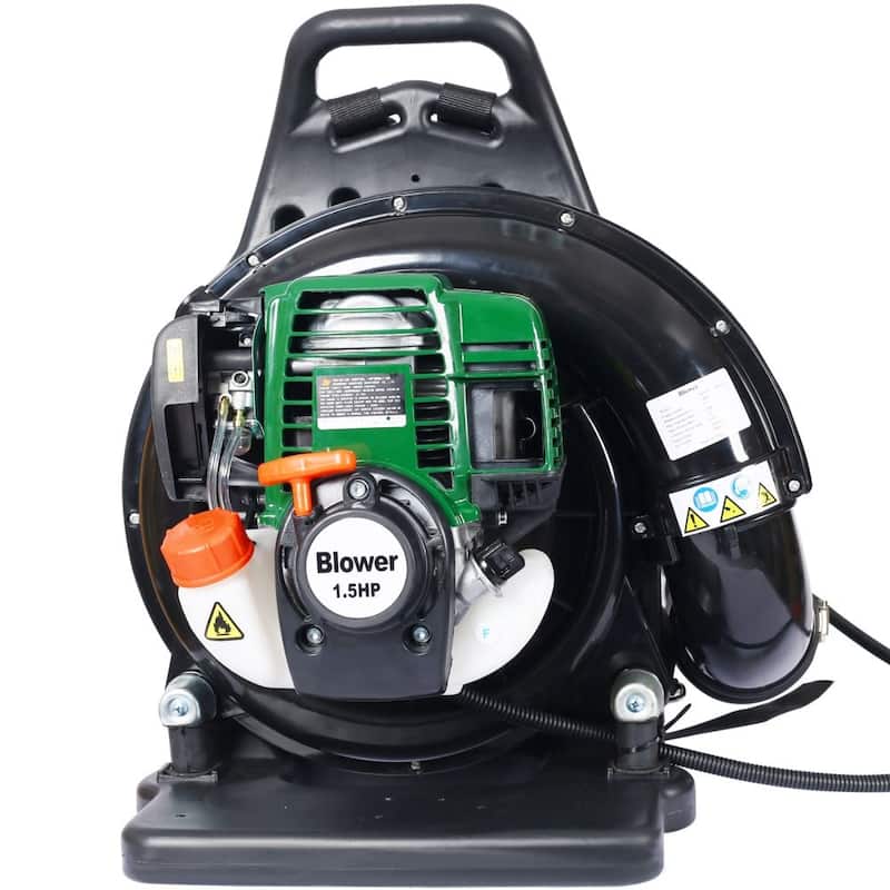 1.5HP 580CFM 4-Stroke Backpack Leaf Blower,Green